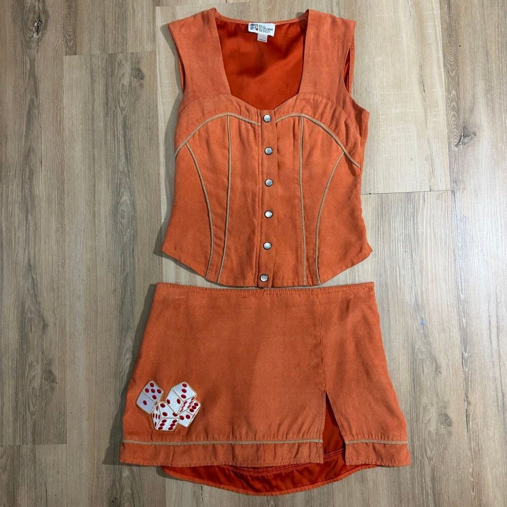 Vintage Y2K Las Vegas Retro Cocktail Waitress Uniform Halloween Costume Sz 2